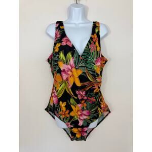 Islander Tropical Floral One-Piece Swimsuit | 24W
